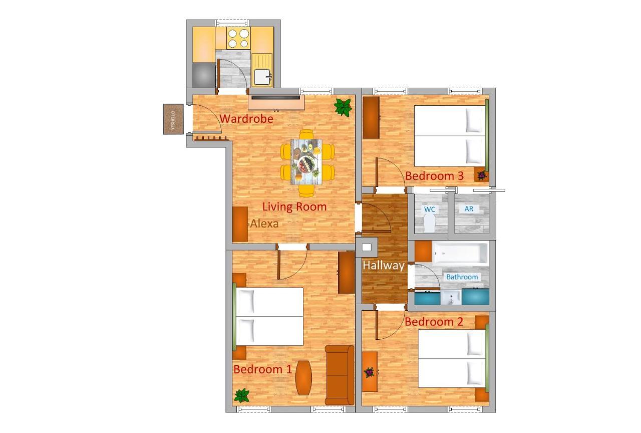Spacious Station Apartament *